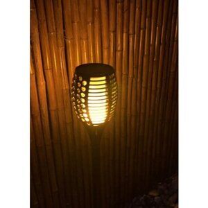 Solar Lights Outdoor 4 Pack Premium 99 LEDs Solar Torch Light with Flickering